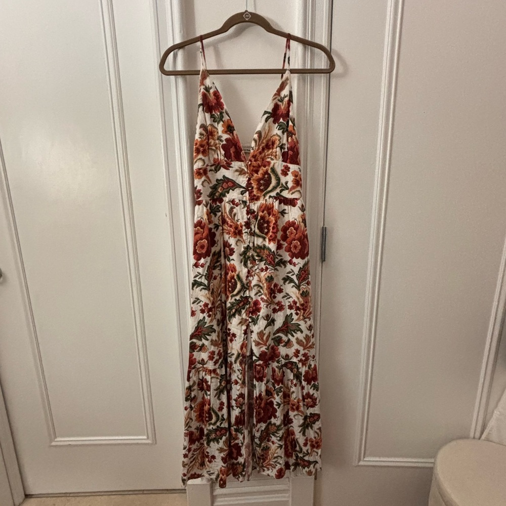 Abercrombie linen floral dress